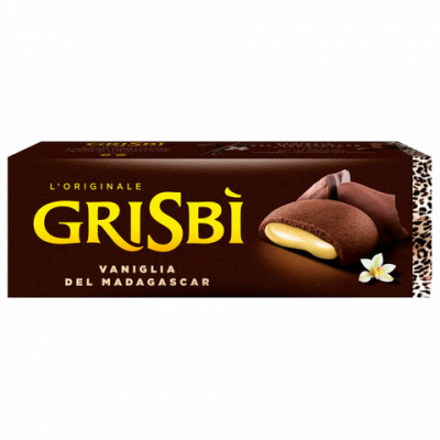Печенье песочное GRISBI "Vaniglia" с тёмным шоколадом и ванильным кремом 135 г, ИТАЛИЯ, 21204 Печенье песочное GRISBI "Vaniglia" с тёмным шоколадом и ванильным кремом 135 г, ИТАЛИЯ, 21204