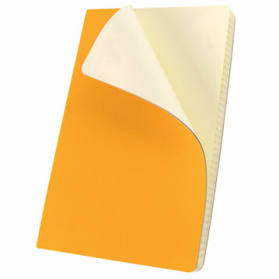 Блокнот А5 (148x218 мм), BRAUBERG "Metropolis Ultra", под кожу, 80 л., резинка, клетка, персиковый, 111022