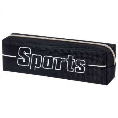 Пенал BRAUBERG, 1 отделение, полиэстер, "Sport", черный, 19х4х6 см, 270267 Пенал BRAUBERG, 1 отделение, полиэстер, "Sport", черный, 19х4х6 см, 270267