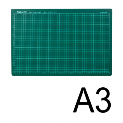 Коврик (мат) для резки 3-слойный, А3 (450х300 мм), настольный, зеленый, 3 мм, KW-trio, 9Z201, -9Z201 Коврик (мат) для резки 3-слойный, А3 (450х300 мм), настольный, зеленый, 3 мм, KW-trio, 9Z201, -9Z201