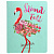 Дневник 1-4 класс 48 л., кожзам (гибкая), печать, фольга, ЮНЛАНДИЯ, "ФЛАМИНГО", 105932