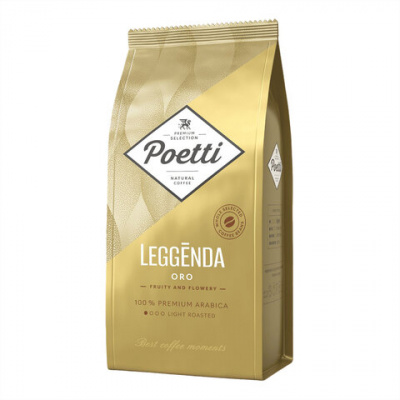 Кофе в зернах POETTI "Leggenda Oro" 1 кг, арабика 100%, 18003 Кофе в зернах POETTI "Leggenda Oro" 1 кг, арабика 100%, 18003