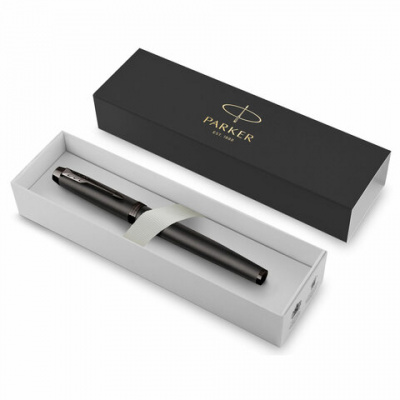 Ручка перьевая PARKER "IM Professionals Monochrome Titanium", темно-серый лак, сталь, синяя, 2172959 Ручка перьевая PARKER "IM Professionals Monochrome Titanium", темно-серый лак, сталь, синяя, 2172959