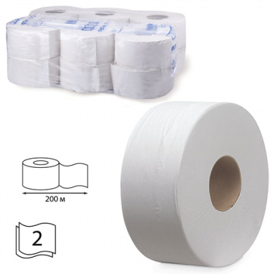 Бумага туалетная 200 м, KIMBERLY-CLARK Scott, КОМПЛЕКТ 12 шт., Performance Jumbo, 2-слойная, белая, артикул 8512 Бумага туалетная 200 м, KIMBERLY-CLARK Scott, КОМПЛЕКТ 12 шт., Performance Jumbo, 2-слойная, белая, артикул 8512
