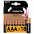 Батарейки КОМПЛЕКТ 18 шт., DURACELL Basic ОРИГИНАЛ, AAA (LR03, 24А), алкалиновые, мизинчиковые, 81483686