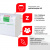 Полотенца бумажные 200 шт., LAIMA (H2) ADVANCED WHITE, 2-слойные, белые, КОМПЛЕКТ 20 пачек, 24х21,5, Z-сложение, 111338