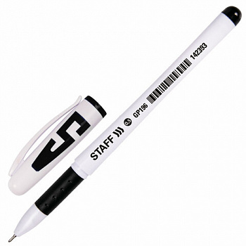Ручка гелевая с грипом STAFF "Manager" GP-196, ЧЕРНАЯ, корпус белый, игольчатый узел 0,5 мм, линия письма 0,35 мм, 142393 Ручка гелевая с грипом STAFF "Manager" GP-196, ЧЕРНАЯ, корпус белый, игольчатый узел 0,5 мм, линия письма 0,35 мм, 142393