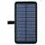 Аккумулятор внешний POWER BANK 10000 mAh, CACTUS CS-PBFSPT-10000, 2 USB, солнечная батарея, 1205749