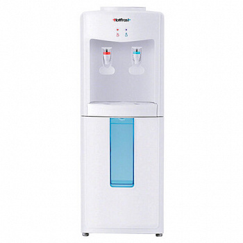 Кулер для воды HOTFROST V118E, напольный, НАГРЕВ/ОХЛАЖДЕНИЕ ЭЛЕКТРОННОЕ, 2 крана, белый, 120211802