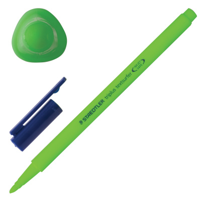 Текстовыделитель STAEDTLER (Германия) "Triplus Textsurfer", НЕОН ЗЕЛЕНЫЙ, трехгранный, линия 1-4 мм, 362-5 Текстовыделитель STAEDTLER (Германия) "Triplus Textsurfer", НЕОН ЗЕЛЕНЫЙ, трехгранный, линия 1-4 мм, 362-5