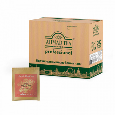 Чай AHMAD "Professional Classic Black Tea" черный, 300 пакетиков в конвертах по 2 г, 1564 Чай AHMAD "Professional Classic Black Tea" черный, 300 пакетиков в конвертах по 2 г, 1564