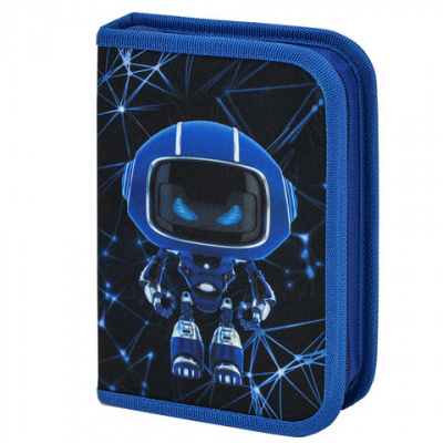 Пенал BRAUBERG, 1 отделение, полиэстер, 21х14 см, "Evil robot", 272328 Пенал BRAUBERG, 1 отделение, полиэстер, 21х14 см, "Evil robot", 272328