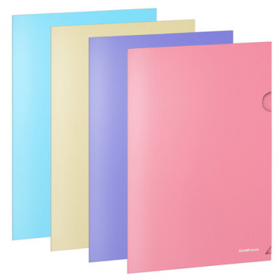 Папка-уголок ERICH KRAUSE "Diagonal Pastel", ассорти, 0,18 мм, 50170 Папка-уголок ERICH KRAUSE "Diagonal Pastel", ассорти, 0,18 мм, 50170