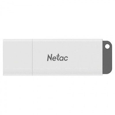 Флеш-диск 32GB NETAC U185, USB 2.0, белый, NT03U185N-032G-20WH