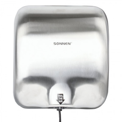 Сушилка для рук SONNEN HD-999, 1800 Вт, нержавеющая сталь, антивандальная, хром, 604746 Сушилка для рук SONNEN HD-999, 1800 Вт, нержавеющая сталь, антивандальная, хром, 604746