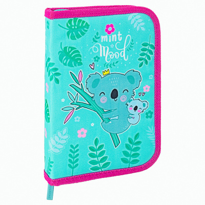 Пенал BRAUBERG, 1 отделение, 1 откидная планка, полиэстер, 21х14 см, "Koala", 270307 Пенал BRAUBERG, 1 отделение, 1 откидная планка, полиэстер, 21х14 см, "Koala", 270307