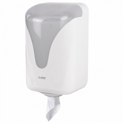 Диспенсер для полотенец с центральной вытяжкой EXTRA LAIMA PROFESSIONAL, (M1/M2), белый, ABS, 607766 Диспенсер для полотенец с центральной вытяжкой EXTRA LAIMA PROFESSIONAL, (M1/M2), белый, ABS, 607766