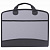 Папка-портфель пластиковая BRAUBERG А4+ (375х305х60 мм), 4 отделения, 2 кармана, серая, 228685