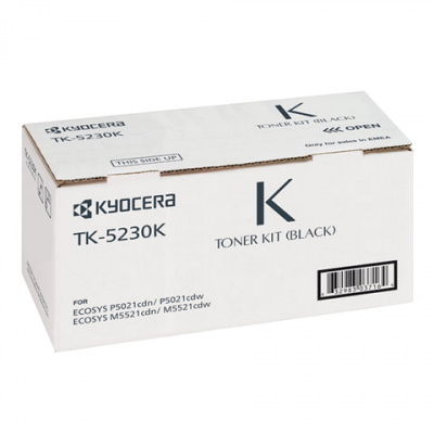 Тонер-картридж KYOCERA (TK-5230K) ECOSYS P5021cdn/cdw/M5521cdn/cdw, черный, ресурс 2600 стр., оригинальный, 1T02R90NL0 Тонер-картридж KYOCERA (TK-5230K) ECOSYS P5021cdn/cdw/M5521cdn/cdw, черный, ресурс 2600 стр., оригинальный, 1T02R90NL0