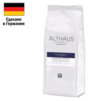 Чай листовой ALTHAUS "English Breakfast St. Andrews" черный, 250 г, ГЕРМАНИЯ, TALTHL-L00212 Чай листовой ALTHAUS "English Breakfast St. Andrews" черный, 250 г, ГЕРМАНИЯ, TALTHL-L00212