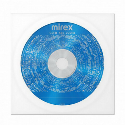 Диск CD-R MIREX, 700 Мб, 48x, бумажный конверт, 1 штука, UL120051A8C Диск CD-R MIREX, 700 Мб, 48x, бумажный конверт, 1 штука, UL120051A8C