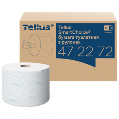 Бумага туалетная 207 м, Tellus/TORK (Система T8) SmartOne, ADVANCED, КОМПЛЕКТ 8 рулонов, 2-слойная, 472272 Бумага туалетная 207 м, Tellus/TORK (Система T8) SmartOne, ADVANCED, КОМПЛЕКТ 8 рулонов, 2-слойная, 472272