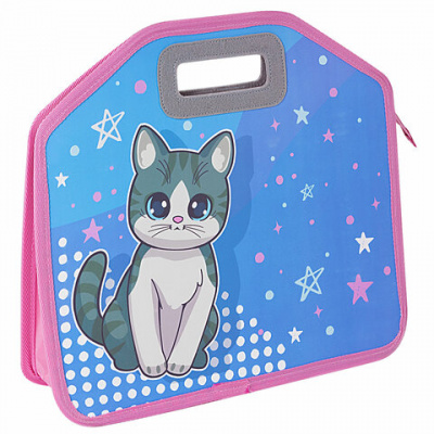 Папка-сумка ЮНЛАНДИЯ, 1 отделение, фетровые ручки, 34х30х11 см, Anime cat, 272204 Папка-сумка ЮНЛАНДИЯ, 1 отделение, фетровые ручки, 34х30х11 см, Anime cat, 272204