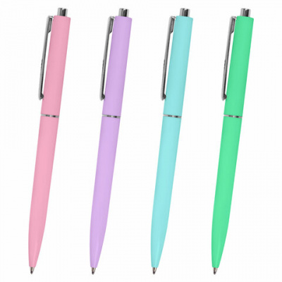 Ручка шариковая автоматическая BRAUBERG X17 PASTEL, СИНЯЯ, стандартный узел 0,7 мм, линия письма 0,5 мм, 144155 Ручка шариковая автоматическая BRAUBERG X17 PASTEL, СИНЯЯ, стандартный узел 0,7 мм, линия письма 0,5 мм, 144155