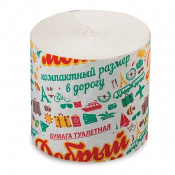 Бумага туалетная бытовая, 25 м, без втулки (супер-эконом), М-20