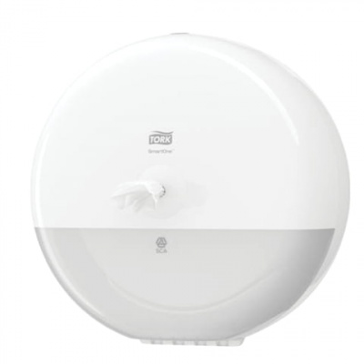 Диспенсер для туалетной бумаги TORK (Система T8) SmartOne, белый, 680000 Диспенсер для туалетной бумаги TORK (Система T8) SmartOne, белый, 680000