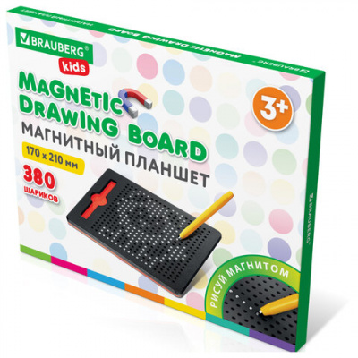 Магнитный планшет-доска MAGPAD MEDIUM для рисования 17х21 см, 380 шариков, BRAUBERG KIDS, 664921 Магнитный планшет-доска MAGPAD MEDIUM для рисования 17х21 см, 380 шариков, BRAUBERG KIDS, 664921