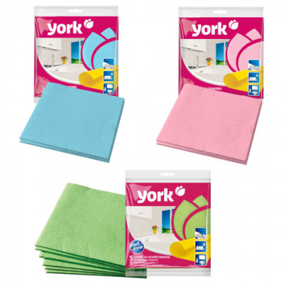 Салфетки ВИСКОЗНЫЕ универсальные, 35х35 см, КОМПЛЕКТ 5 шт., 85 г/м2, YORK, 20020 Салфетки ВИСКОЗНЫЕ универсальные, 35х35 см, КОМПЛЕКТ 5 шт., 85 г/м2, YORK, 20020