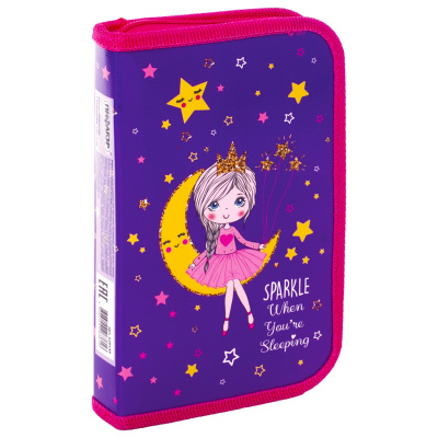 Пенал ПИФАГОР, 1 отделение, ламинированный картон, 19х11 см, "MOON PRINCESS", 229149 Пенал ПИФАГОР, 1 отделение, ламинированный картон, 19х11 см, "MOON PRINCESS", 229149