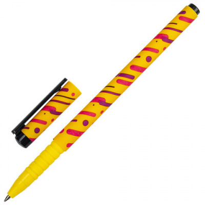 Ручка шариковая BRAUBERG SOFT TOUCH GRIP "LINES", СИНЯЯ, мягкое покрытие, узел 0,7 мм, 143724 Ручка шариковая BRAUBERG SOFT TOUCH GRIP "LINES", СИНЯЯ, мягкое покрытие, узел 0,7 мм, 143724