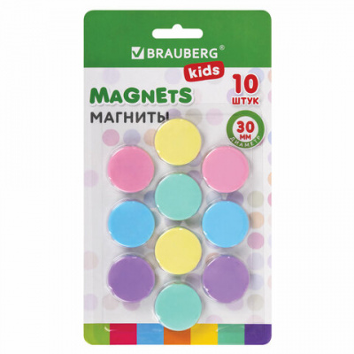 Магниты 30 мм, НАБОР 10 шт., "MACAROONS", BRAUBERG KIDS, блистер, 272521 Магниты 30 мм, НАБОР 10 шт., "MACAROONS", BRAUBERG KIDS, блистер, 272521