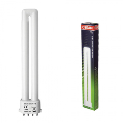 Лампа люминесцентная OSRAM DULUX S/E 11W/21-840, 11 Вт, U-образная, холодный белый свет, цоколь 2G7 Лампа люминесцентная OSRAM DULUX S/E 11W/21-840, 11 Вт, U-образная, холодный белый свет, цоколь 2G7
