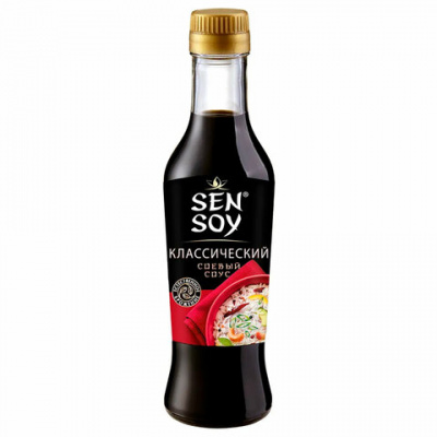Соус соевый SEN SOY "Классический", 250 г, стеклянная бутылка, бгл005р