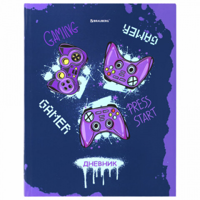 Дневник 5-11 класс 48 л., твердый, BRAUBERG, глянцевая ламинация, с подсказом, "GAMER", 106629 Дневник 5-11 класс 48 л., твердый, BRAUBERG, глянцевая ламинация, с подсказом, "GAMER", 106629