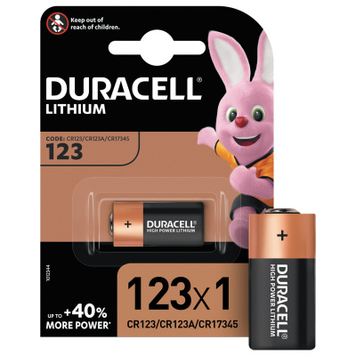 Батарейка DURACELL Ultra ОРИГИНАЛ CR123, литиевая, 1 шт., 3 В, блистер, 75058646
