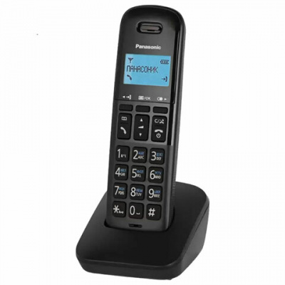 Радиотелефон PANASONIC KX-TGB610RUB, память 50 номеров, АОН, повтор, часы/будильник, чёрный Радиотелефон PANASONIC KX-TGB610RUB, память 50 номеров, АОН, повтор, часы/будильник, чёрный