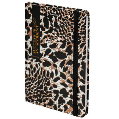 Блокнот с резинкой в клетку 96 л., А5, 145х203 мм, твердая обложка, BRAUBERG," Leopard", 115535 Блокнот с резинкой в клетку 96 л., А5, 145х203 мм, твердая обложка, BRAUBERG," Leopard", 115535
