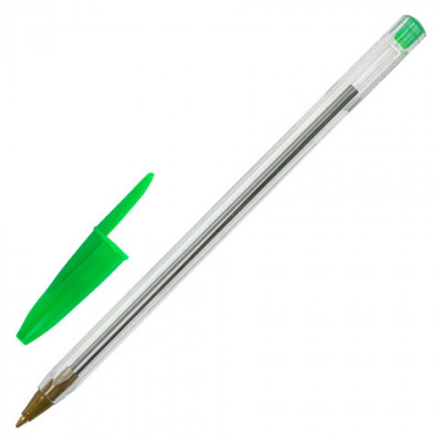 Ручка шариковая STAFF "Basic Budget BP-04", ЗЕЛЕНАЯ, линия письма 0,5 мм, с штрихкодом, 143871 Ручка шариковая STAFF "Basic Budget BP-04", ЗЕЛЕНАЯ, линия письма 0,5 мм, с штрихкодом, 143871