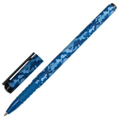 Ручка шариковая BRAUBERG SOFT TOUCH GRIP "MILITARY", СИНЯЯ, мягкое покрытие, узел 0,7 мм, 143713 Ручка шариковая BRAUBERG SOFT TOUCH GRIP "MILITARY", СИНЯЯ, мягкое покрытие, узел 0,7 мм, 143713