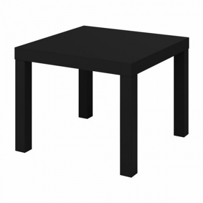 Стол журнальный "Лайк" аналог IKEA (550х550х440 мм), черный Стол журнальный "Лайк" аналог IKEA (550х550х440 мм), черный