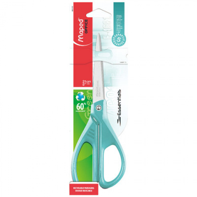 Ножницы MAPED "Essentials Color", 210 мм, бирюзовые, эргономичные ручки, 468111 Ножницы MAPED "Essentials Color", 210 мм, бирюзовые, эргономичные ручки, 468111