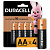 Батарейки КОМПЛЕКТ 4 шт., DURACELL Basic ОРИГИНАЛ, AA (LR6, 15А), алкалиновые, пальчиковые, MN 1500 АА LR6
