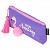 Пенал-косметичка BRAUBERG, канвас с объемной аппликацией, "Flamingo", 20х3х9 см, 229001