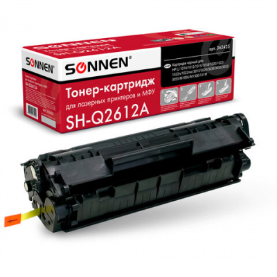 Картридж лазерный SONNEN (SH-Q2612A) для HP LaserJet 1018/3052/М1005, ВЫСШЕЕ КАЧЕСТВО, ресурс 2000 стр., 362425 Картридж лазерный SONNEN (SH-Q2612A) для HP LaserJet 1018/3052/М1005, ВЫСШЕЕ КАЧЕСТВО, ресурс 2000 стр., 362425