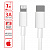 Кабель USB Type-C-Lightning с поддержкой быстрой зарядки, белый, 1 м, SONNEN, медный, 513612