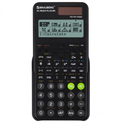 Калькулятор инженерный BRAUBERG SC-991ES-PLUS-BK (164х80 мм), 552 функции, 10+2 разряда, ЧЕРНЫЙ, 272651 Калькулятор инженерный BRAUBERG SC-991ES-PLUS-BK (164х80 мм), 552 функции, 10+2 разряда, ЧЕРНЫЙ, 272651